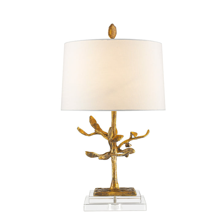 Lampa de masa Audubon Park 1 lt Distressed auriu