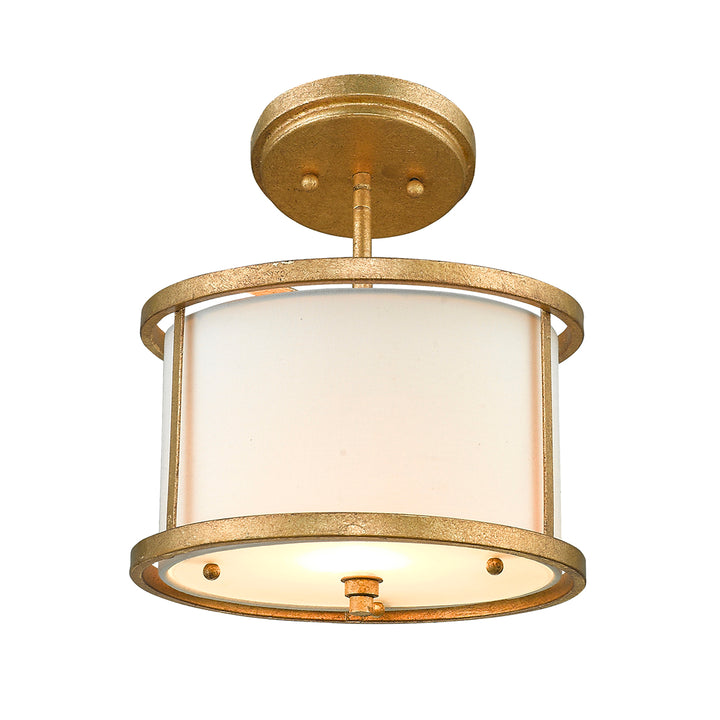 Pendul Lemuria 1 lt Distressed auriu, finisaj fildes