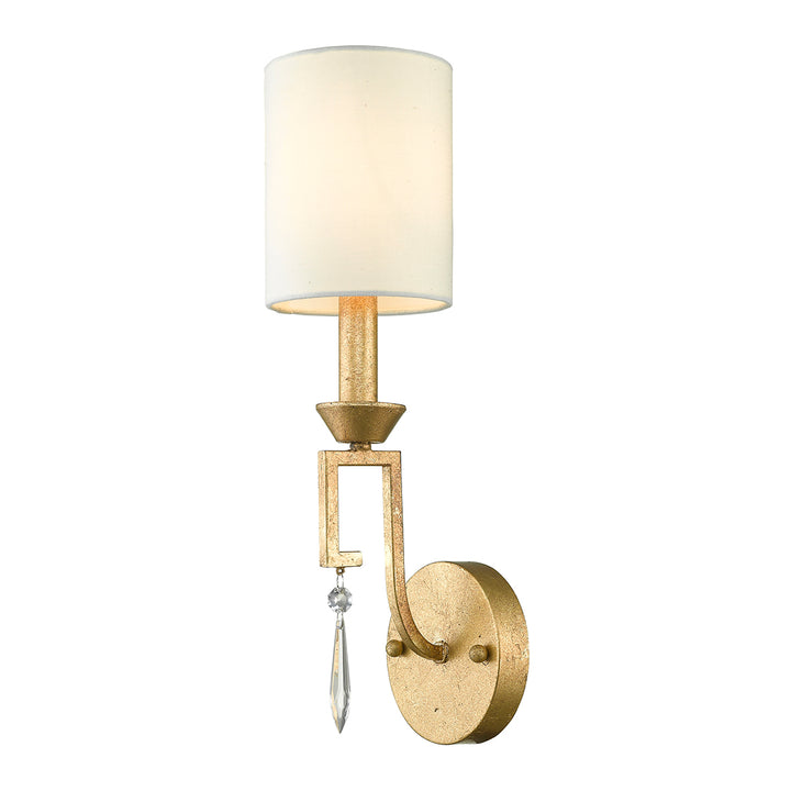 Aplica de perete Lemuria 1 lt Distressed auriu, finisaj fildes