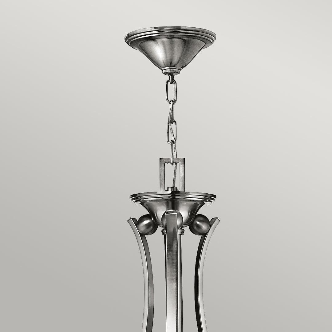 Candelabru Bolla 9 lt nichel periat