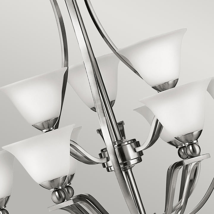 Candelabru Bolla 9 lt nichel periat
