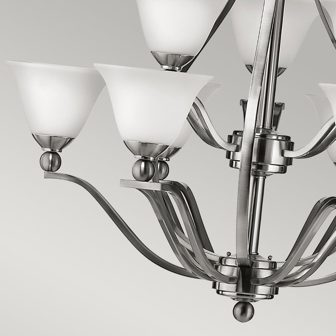 Candelabru Bolla 9 lt nichel periat