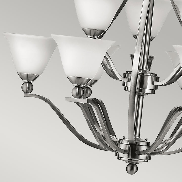 Candelabru Bolla 9 lt nichel periat