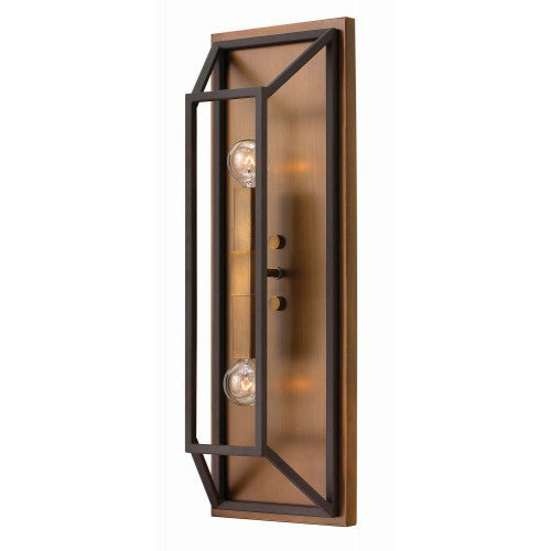 Aplica de perete Fulton 2 lt bronz and Brass