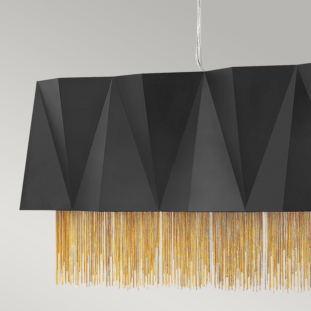 Pendul Zuma 6 lt Satin negru/ auriu