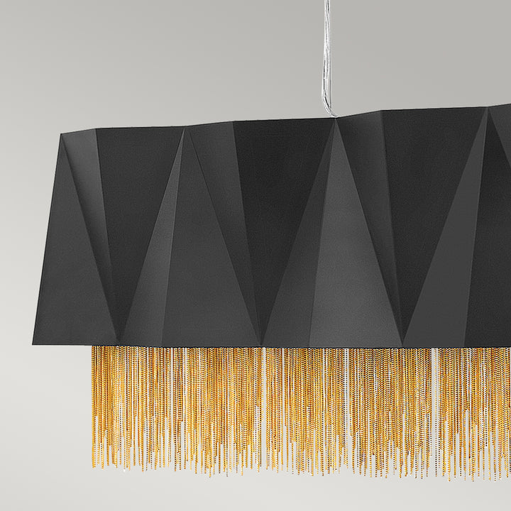 Pendul Zuma 6 lt Satin negru/ auriu