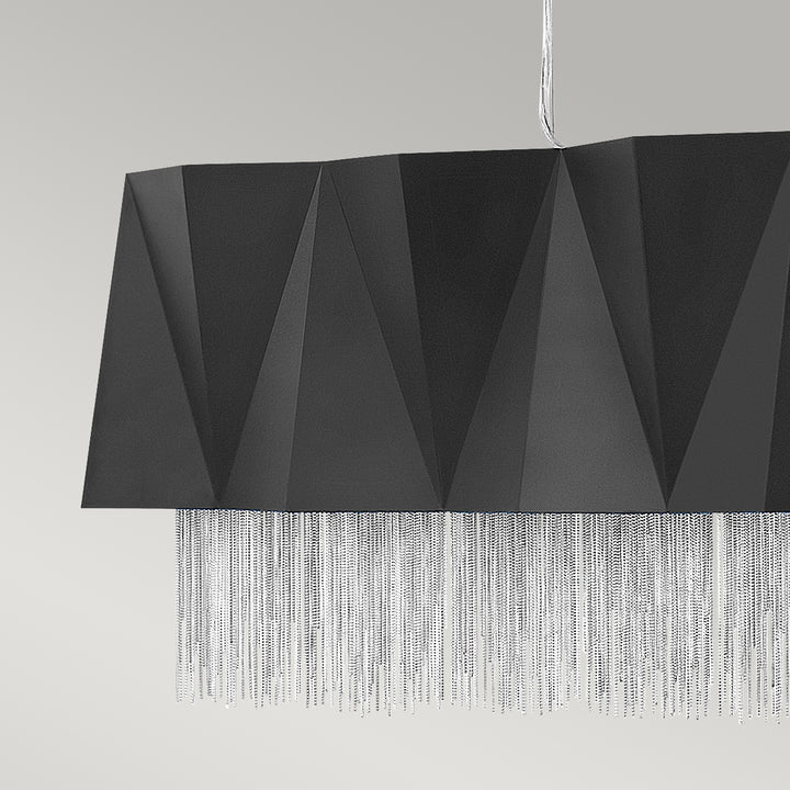 Pendul Zuma 6 lt Satin negru/ argintiu