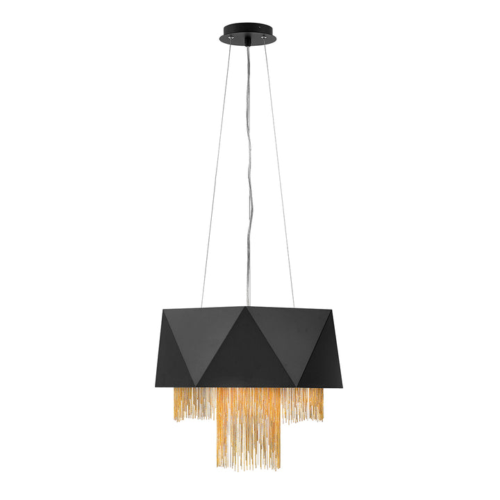 Pendul Zuma 6 lt Satin negru/ auriu