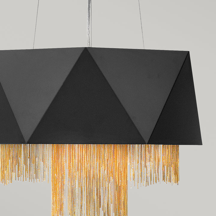 Pendul Zuma 6 lt Satin negru/ auriu