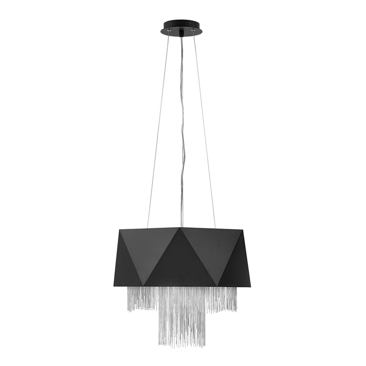 Pendul Zuma 6 lt Satin negru/ argintiu