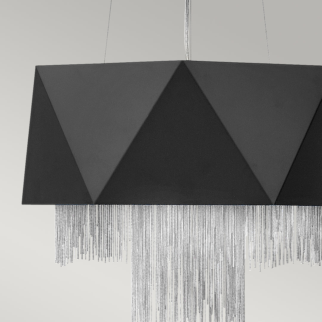 Pendul Zuma 6 lt Satin negru/ argintiu