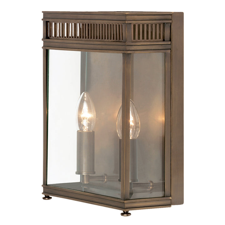 Aplica de perete exterior Holborn 2 lt bronz inchis
