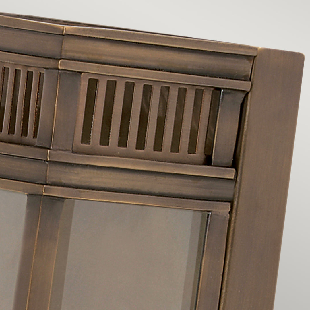 Aplica de perete exterior Holborn 2 lt bronz inchis