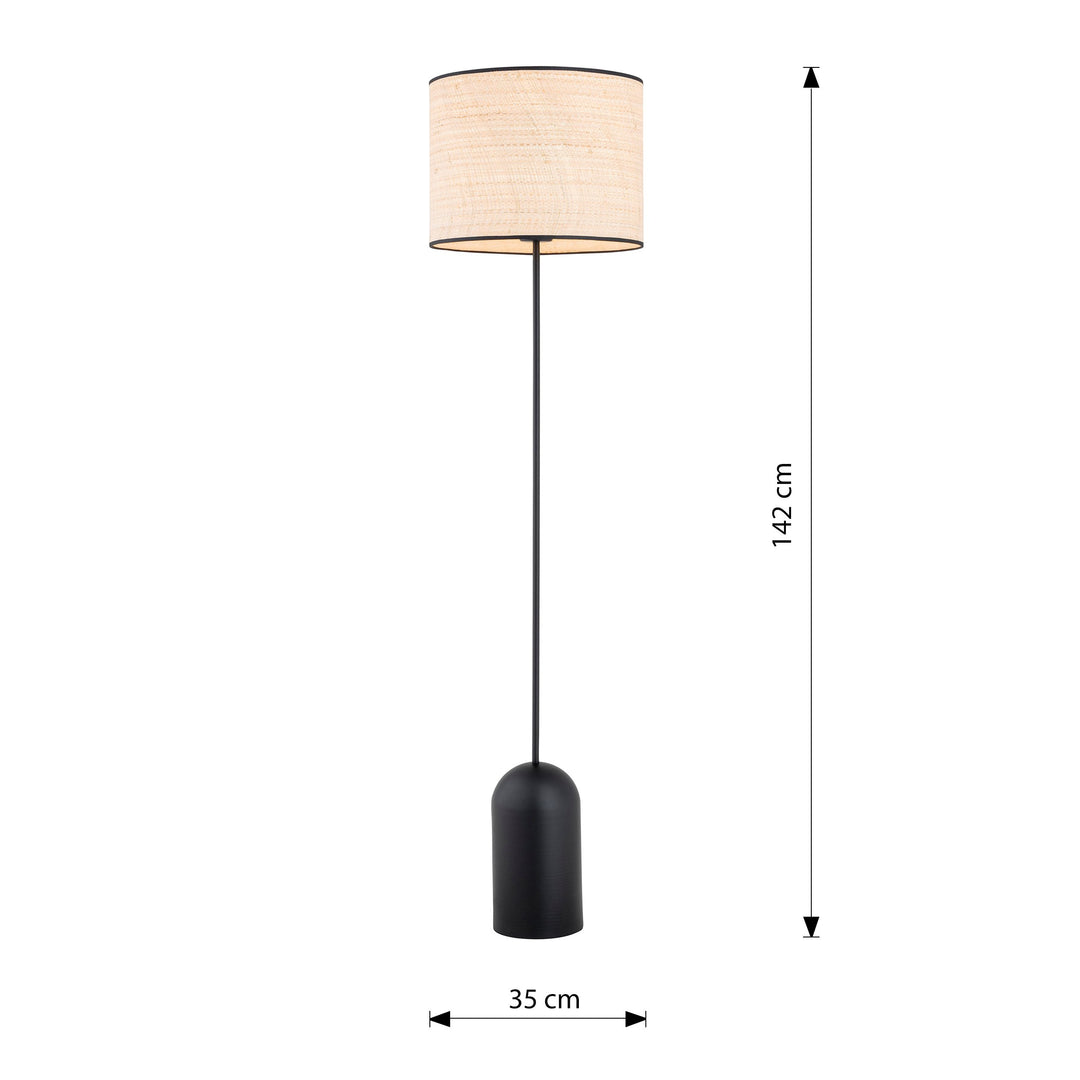 Lampadar cu abajur textil Aspen LP1 by Emibig