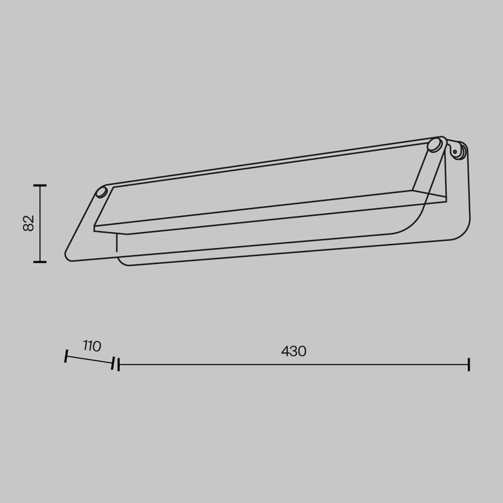 Aplica de perete Flat MOD296WL-L10BC3K