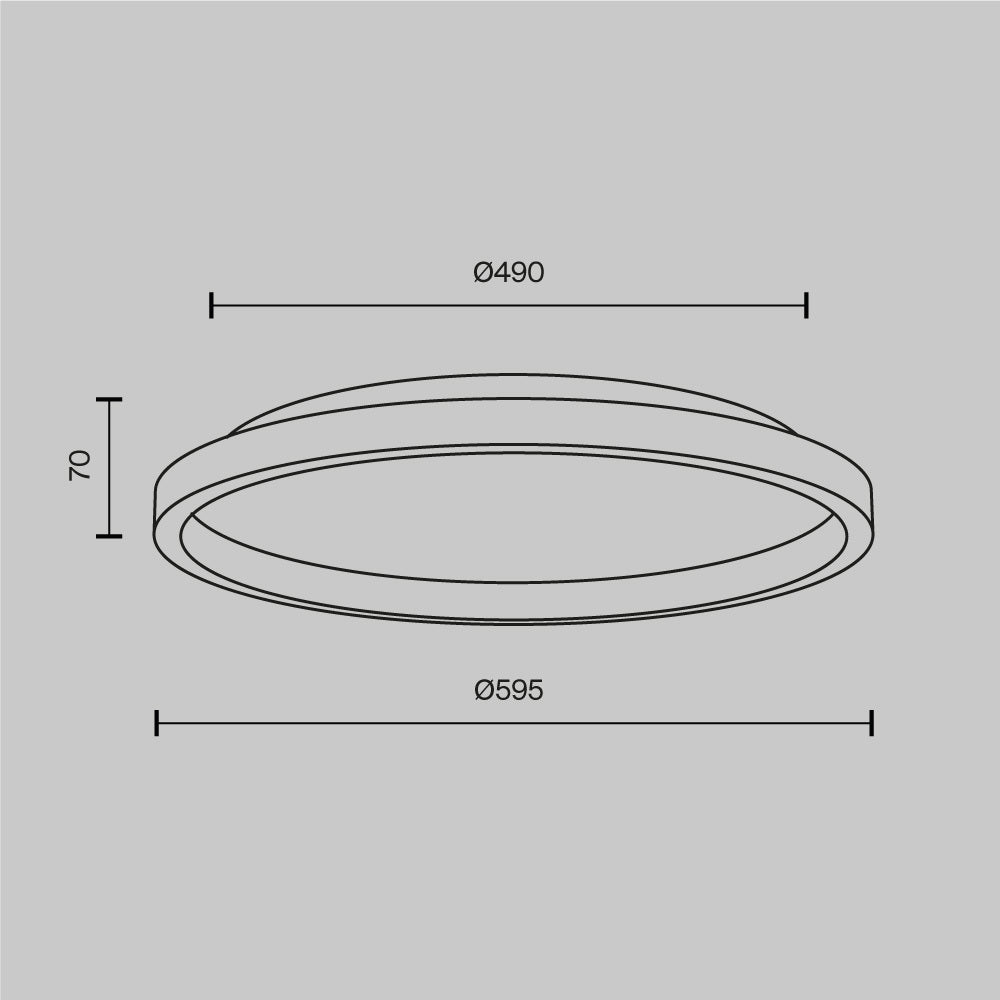 Plafoniera Orign MOD311CL-L40B3K