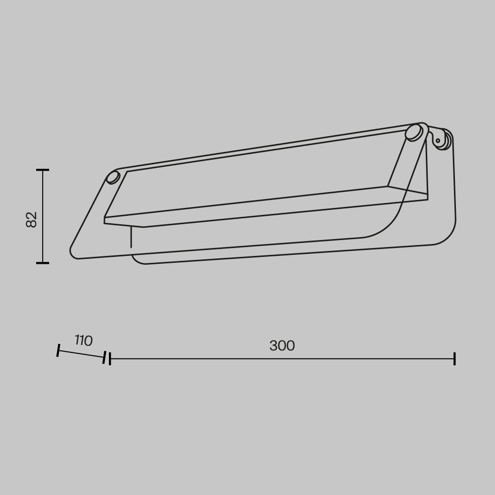 Aplica de perete Flat MOD296WL-L6BC3K