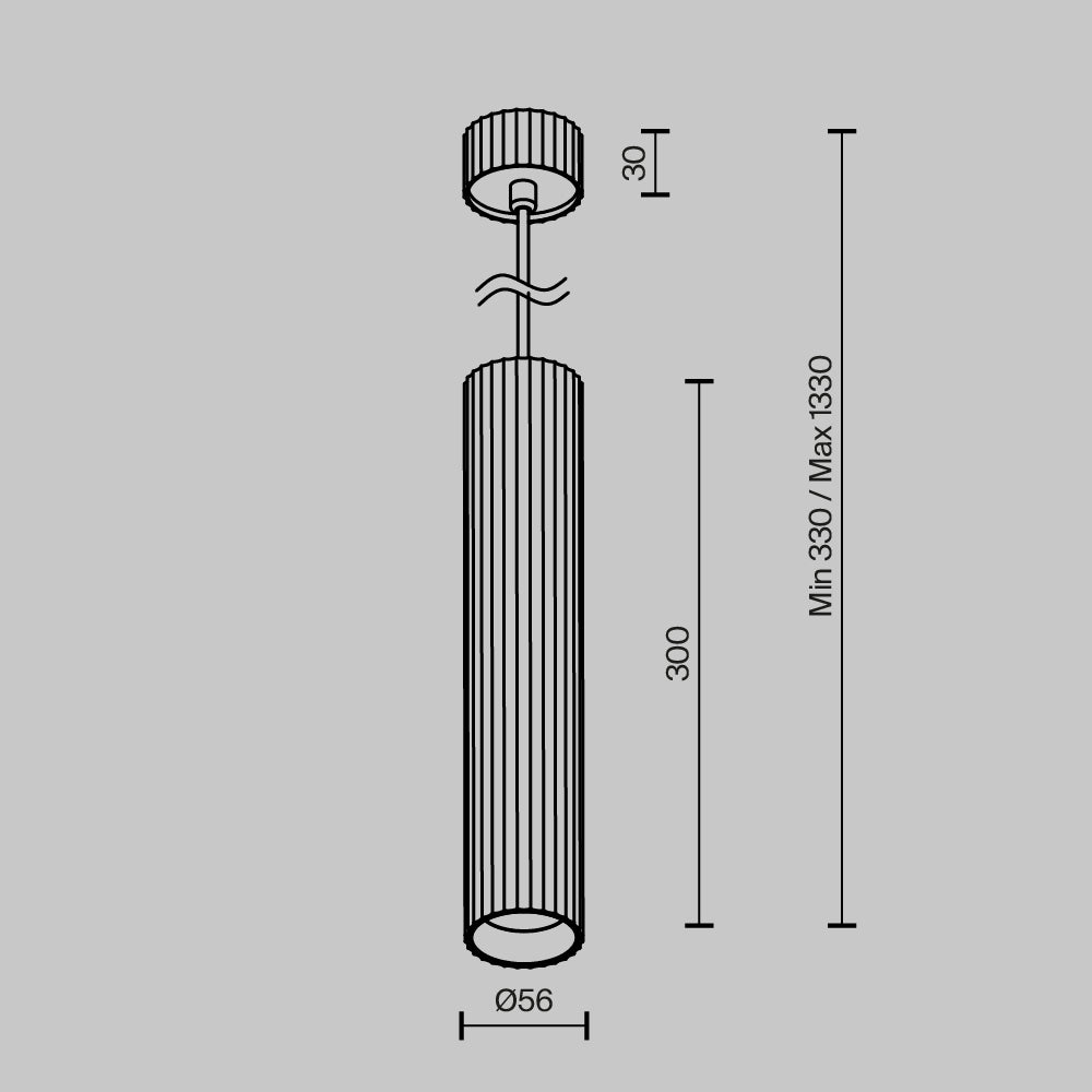 Pendul  Calipso P106PL-01-GU10-B