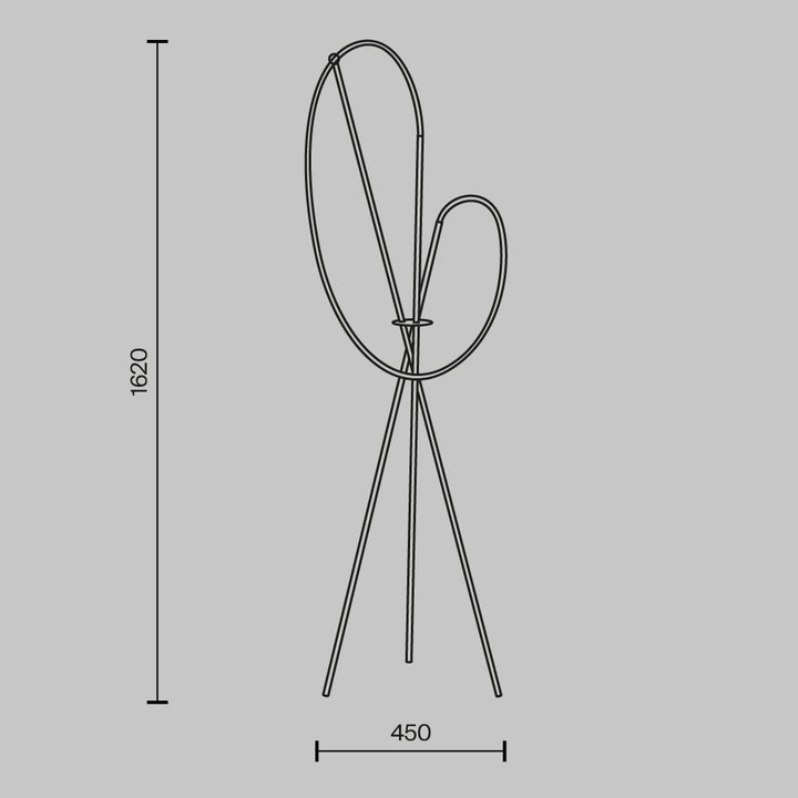 Lampadar Crochet MOD369FL-L36BS3K