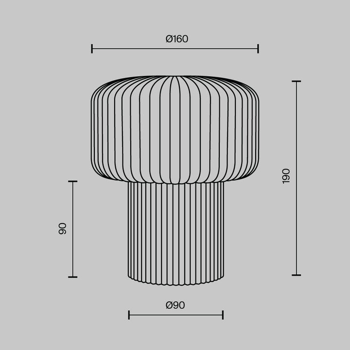 Lampa de masa Omaggio MOD404TL-01BG