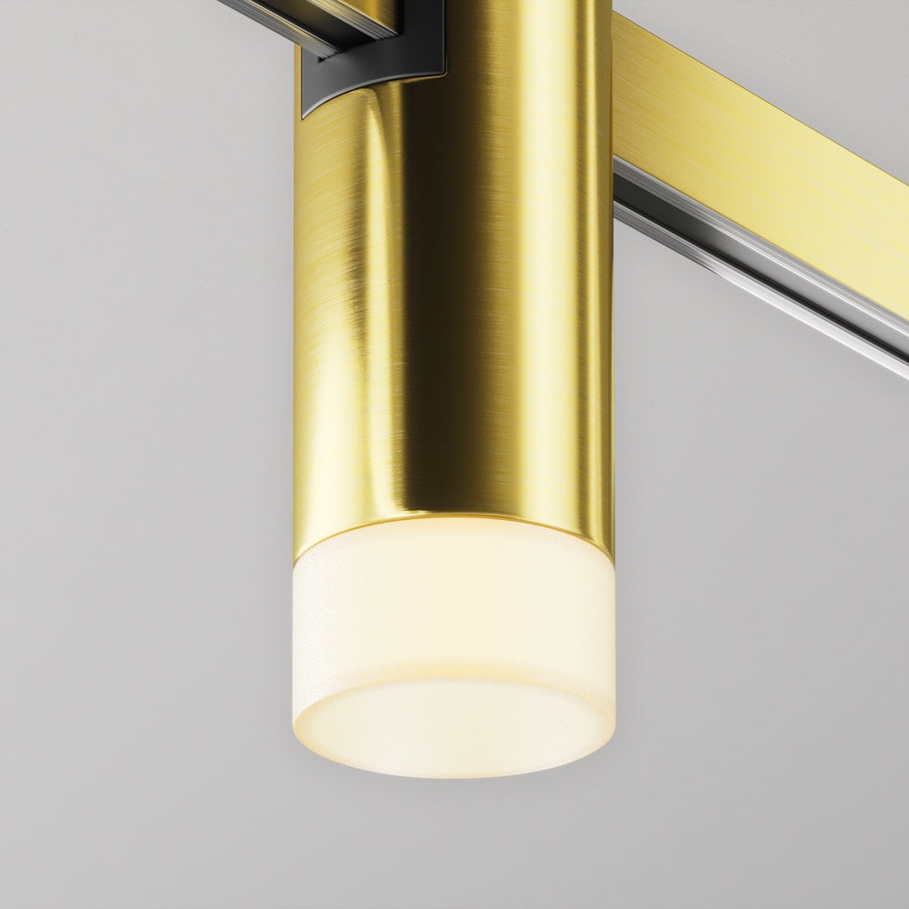 Spot pentru sina Flarity Brass TR145-1-3W2.7K-W-BS-DE