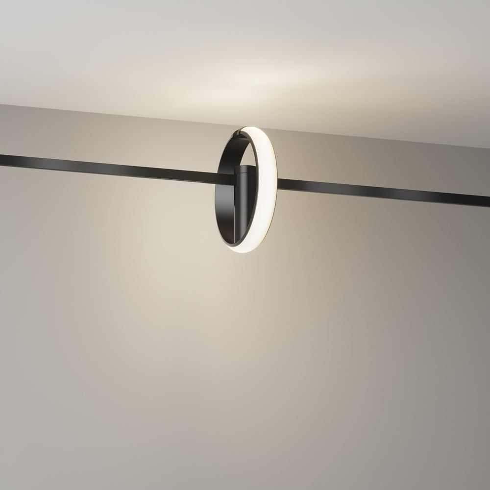 Spot pentru sina Flarity tip cerc cu led  Zero TR230-1-10W3K-B-DE