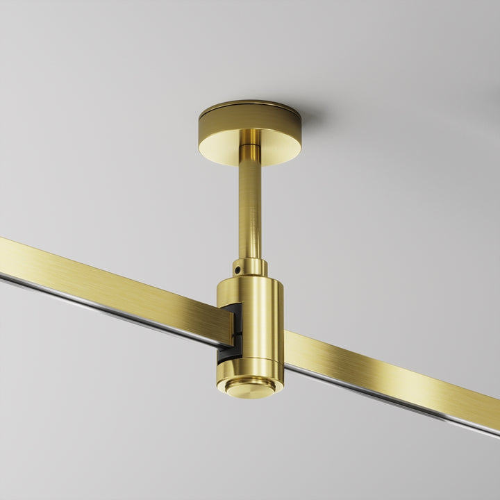 Suport scurt de tavan cu priză de alimentare 78 mm Flarity TRA156C-B1-BS