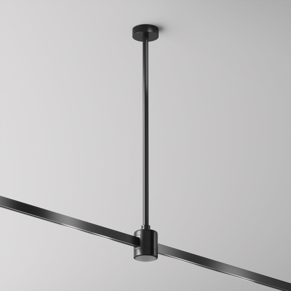 Suport de tavan mediu cu conector de alimentare direct 360 mm pentru sina Flarity TRA158C-IPCL1-B