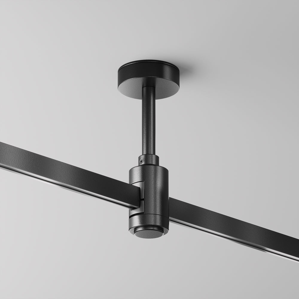 Suport scurt de tavan cu priză de alimentare 78 mm Flarity TRA156C-B1-B