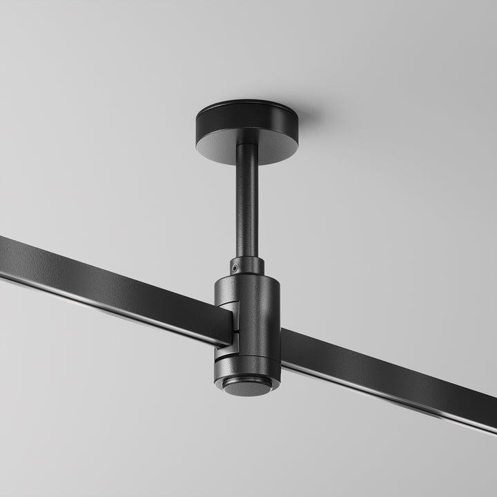 Suport scurt de tavan cu priză de alimentare 78 mm Flarity TRA156C-B1-B