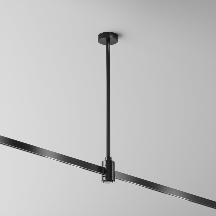 Suport de tavan mediu cu priză de alimentare 300 mm pentru sina Flarity TRA158C-B1-B