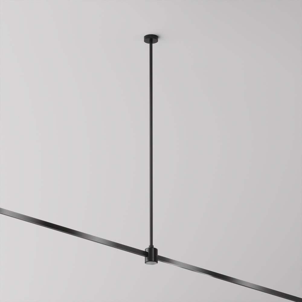 Suport de tavan lung cu conector de alimentare direct 700 mm pentru sina Flarity TRA159C-IPC1-B