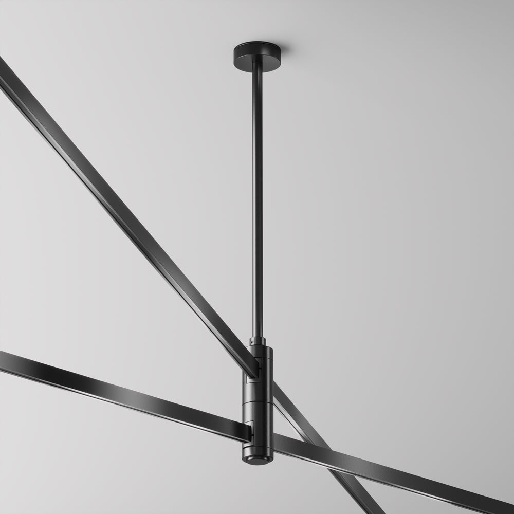 Suport dublu de tavan mediu 300 mm pentru sina Flarity TRA158C-D1-B