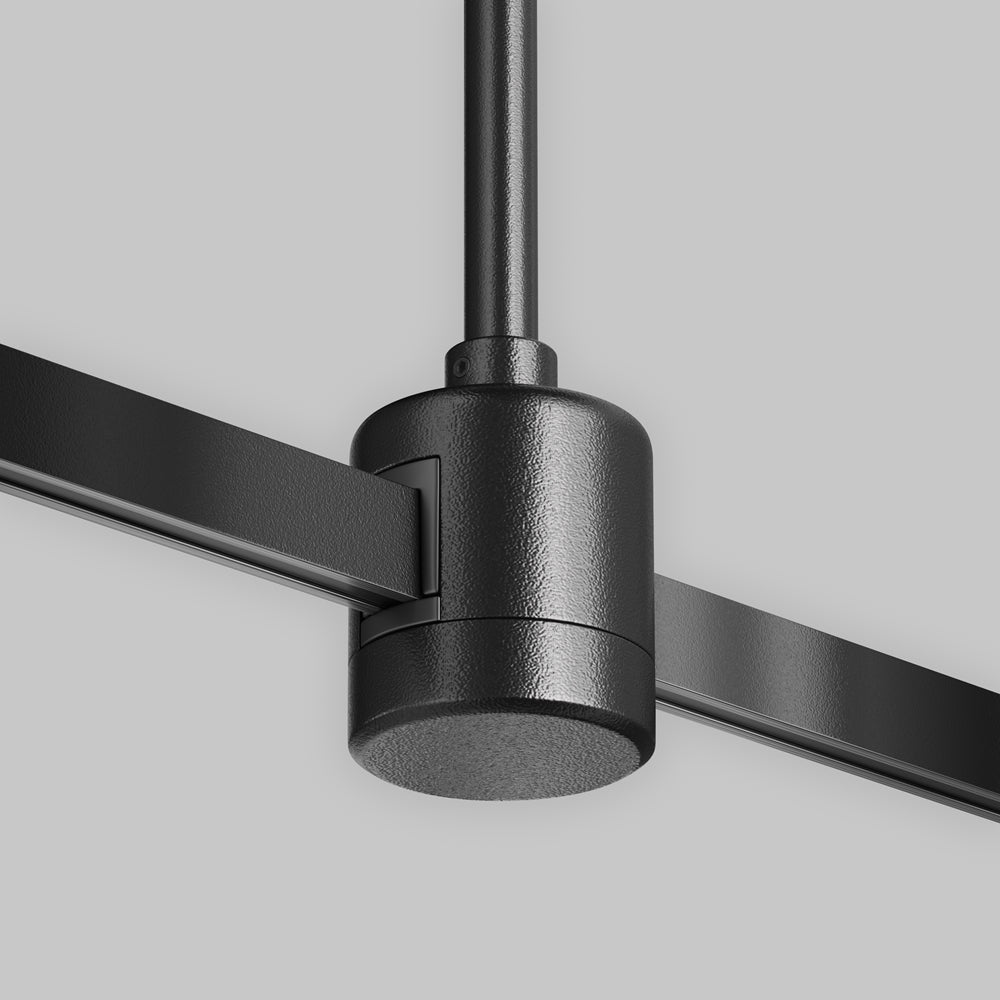 Suport scurt de tavan cu conector de alimentare direct 78 mm pentru sina Flarity TRA156C-IPC1-B