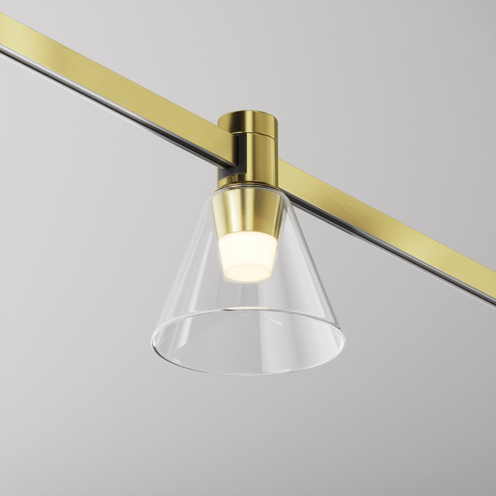 Spot pentru sina Flarity Brass TR147-1-3W2.7K-BS-DE