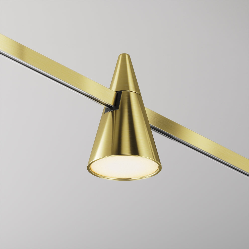 Spot pentru sina Flarity Brass TR146-1-5W2.7K-BS-DE
