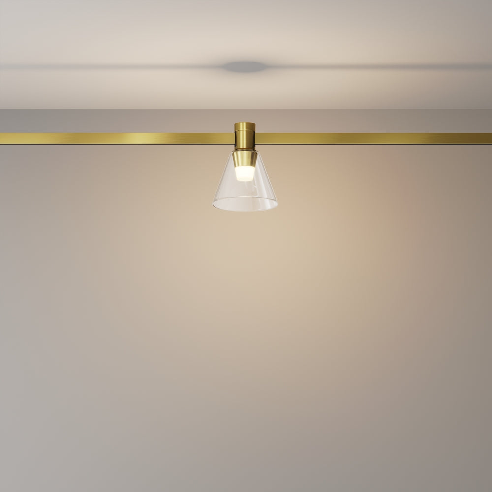 Spot pentru sina Flarity Brass TR147-1-3W2.7K-BS-DE