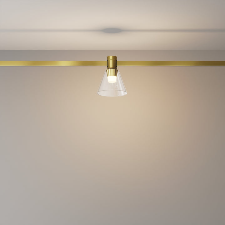 Spot pentru sina Flarity Brass TR147-1-3W2.7K-BS-DE