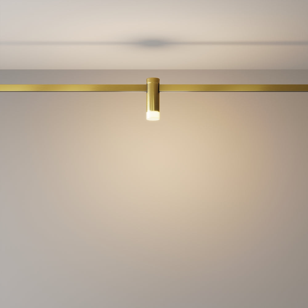 Spot pentru sina Flarity Brass TR145-1-3W2.7K-W-BS-DE