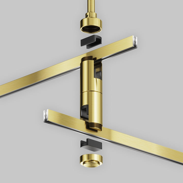 Suport dublu lung pentru tavan 700 mm Flarity TRA159C-D1-BS