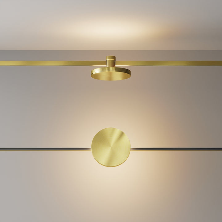 Spot pentru sina Flarity Brass TR152-1-7W2.7K-BS-DE