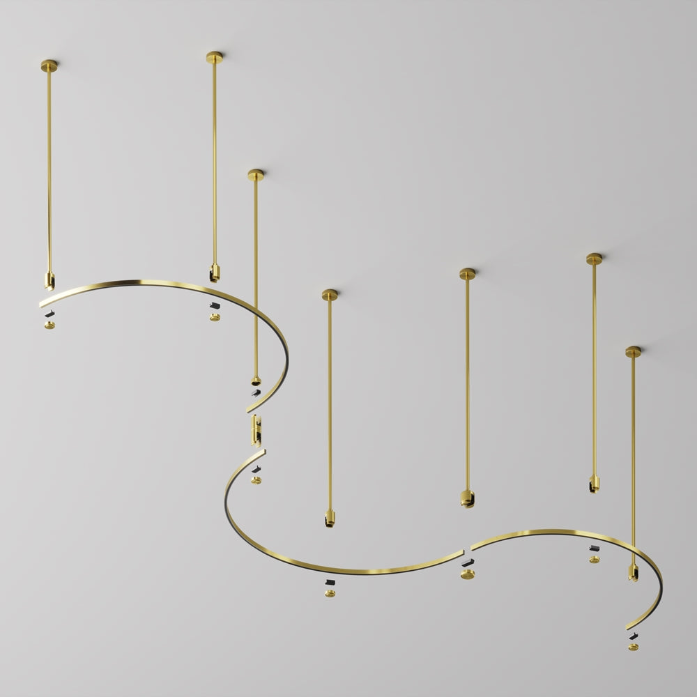 Șină cu secțiune transversală semicirculară de 650 mm Flarity TRX154-SR-D650-BS