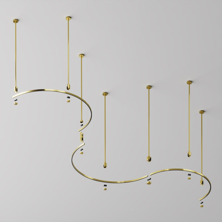 Șină cu secțiune transversală semicirculară de 650 mm Flarity TRX154-SR-D650-BS