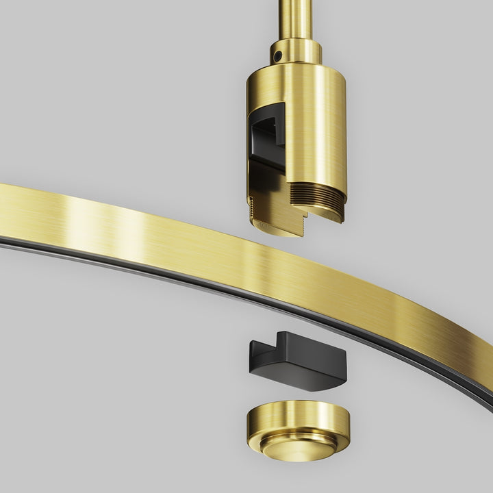 Șină cu secțiune transversală semicirculară 800 mm Flarity TRX154-SR-D800-BS