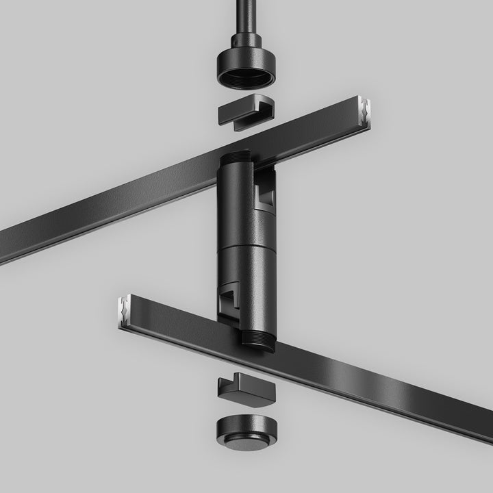 Suport dublu de tavan mediu 300 mm pentru sina Flarity TRA158C-D1-B