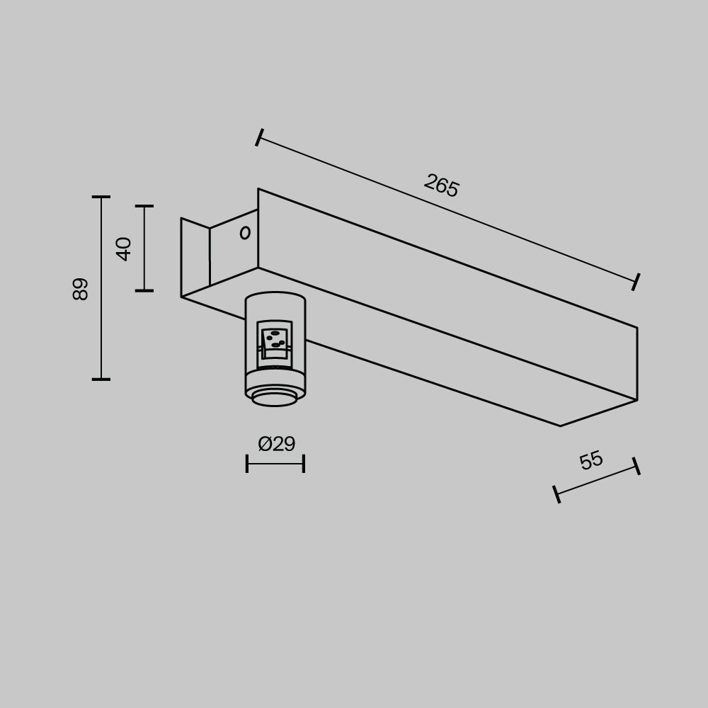 Bază de perete pentru sursa de alimentare cu intrare Flarity TRA155CW-BB-B