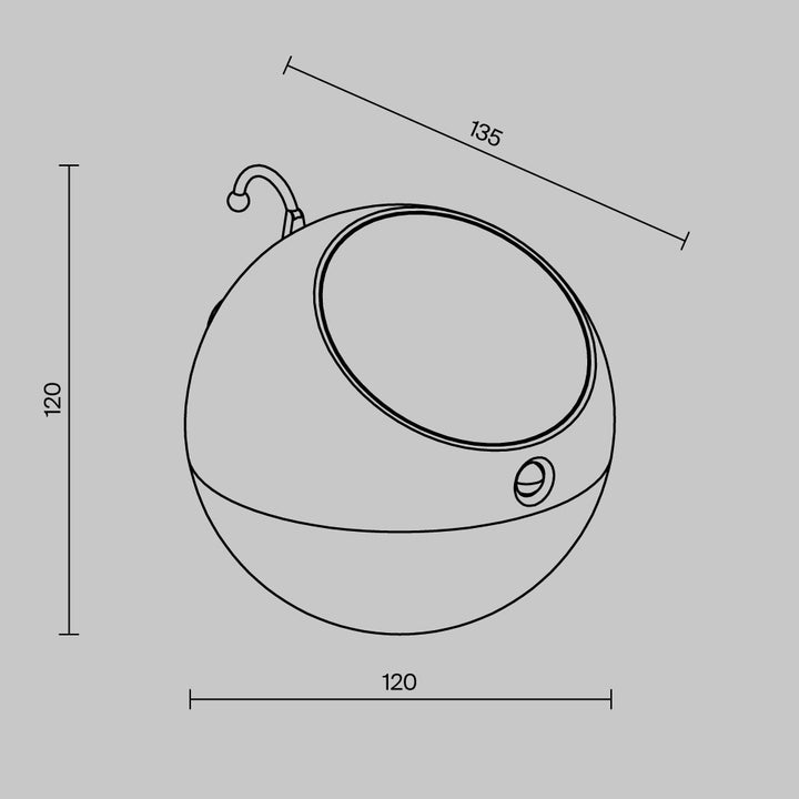 Lampă de exterior cu alimentare solară Lactea O147PL-L2BK