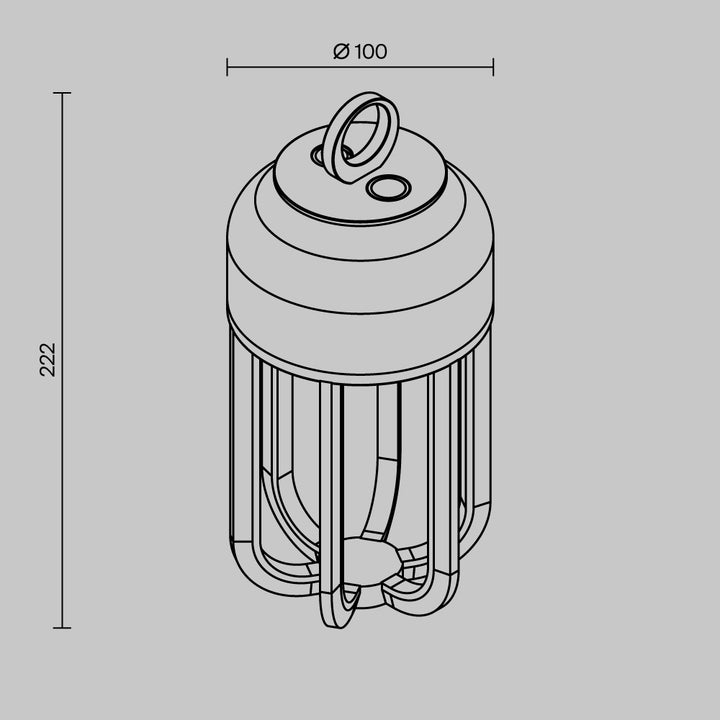 Lampă de exterior portabilă, alimentată cu baterie reîncărcabilă, Vetra O144TL-L5BG3K