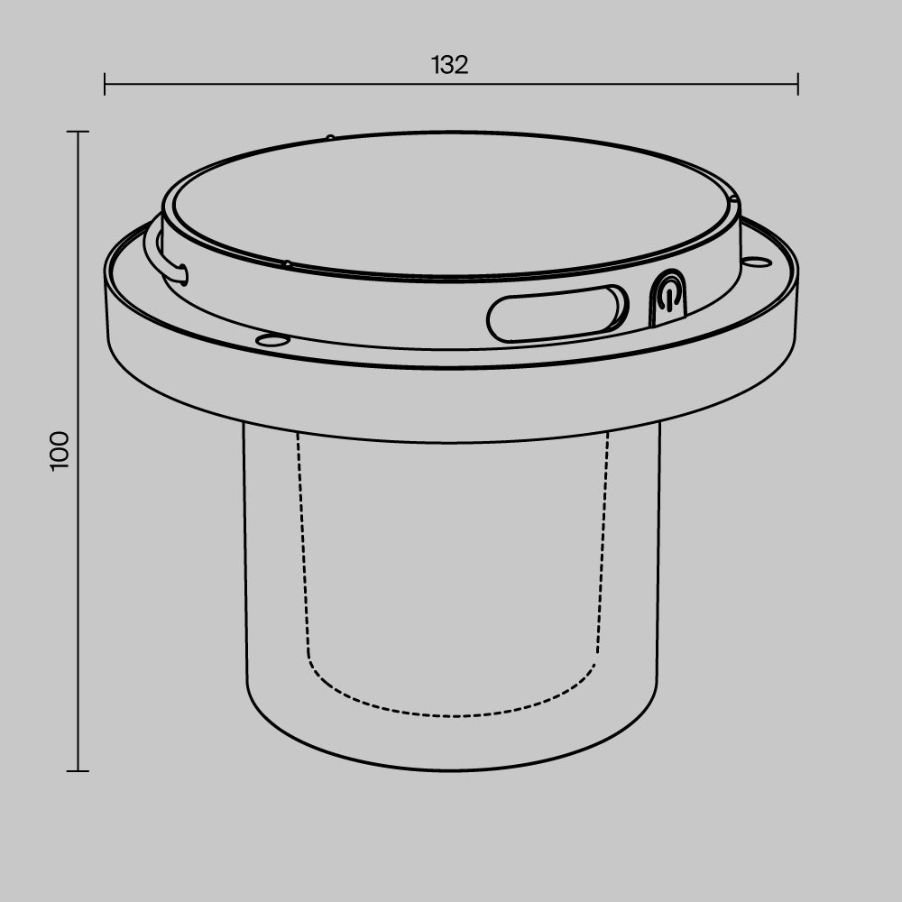 Lampă LED portabilă pentru exterior, cu acumulator reîncărcabil Lantra O146TL-L2B2K