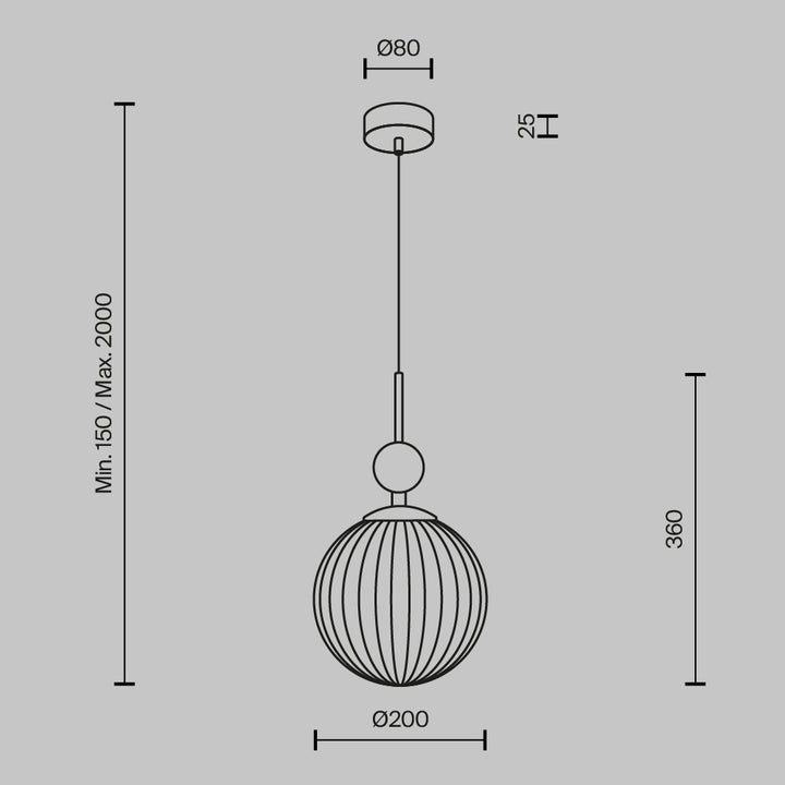 Pendul  TAVO MOD453PL-01BG